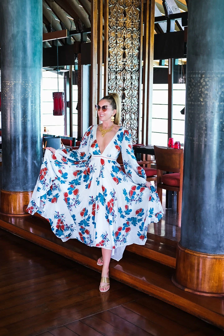 Azulu Fig Pattern Midi Dress Dresses 5 Azulu Fig Pattern Midi Dress Dresses