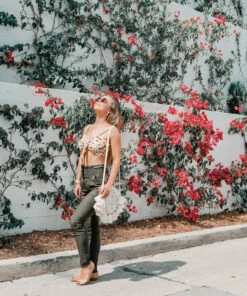 Z&L Floral Tied Bralette Top Tops 12 Z&L Floral Tied Bralette Top Tops