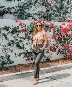 Z&L Floral Tied Bralette Top Tops