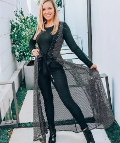 Baccio Sheer Mesh Sleeveless Robe Swim 15 Baccio Sheer Mesh Sleeveless Robe Swim