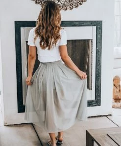 Samantha Eng Basics White French Terry Crop Top