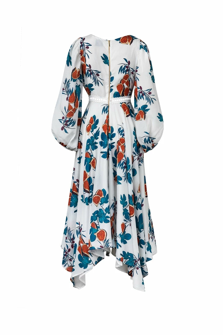 Azulu Fig Pattern Midi Dress Dresses 16 Azulu Fig Pattern Midi Dress Dresses