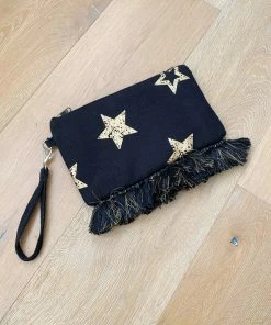 Z&L Accessories Star Clutch With Fringe