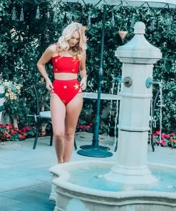 EastNWest Label Red Gold Star Undies