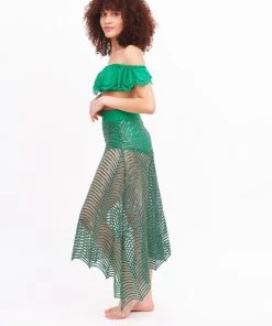 MOS Emerald Sequin Webbed Skirt Bottoms 26 MOS Emerald Sequin Webbed Skirt Bottoms