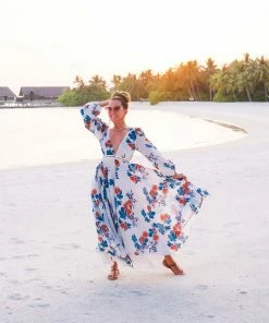 Azulu Fig Pattern Midi Dress Dresses 19 Azulu Fig Pattern Midi Dress Dresses