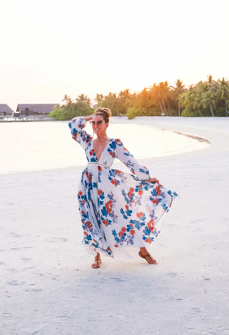 Azulu Fig Pattern Midi Dress Dresses 6 Azulu Fig Pattern Midi Dress Dresses