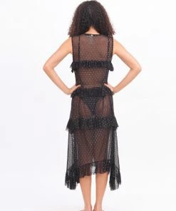 MOS Black & Gold Ruffle Dress Dresses 13 MOS Black & Gold Ruffle Dress Dresses