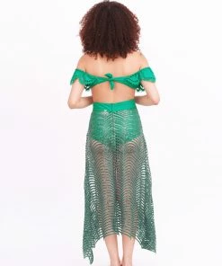 MOS Emerald Sequin Webbed Skirt Bottoms 27 MOS Emerald Sequin Webbed Skirt Bottoms