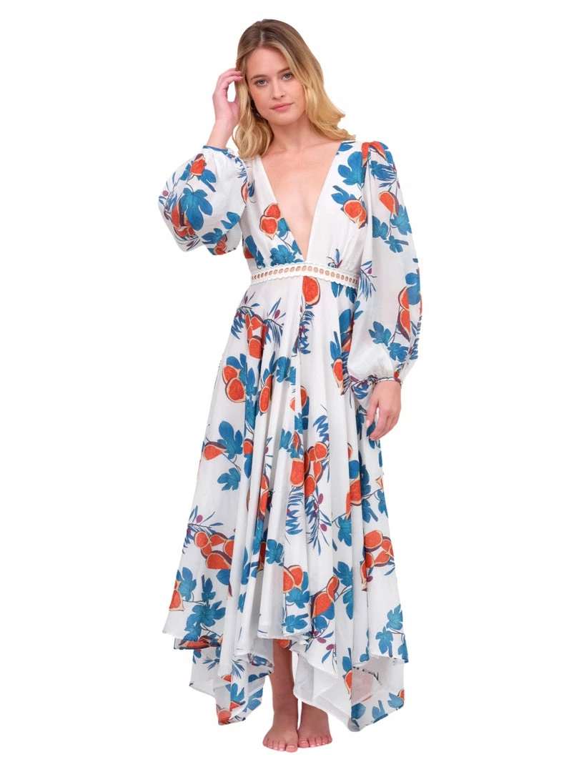 Azulu Fig Pattern Midi Dress Dresses 9 Azulu Fig Pattern Midi Dress Dresses