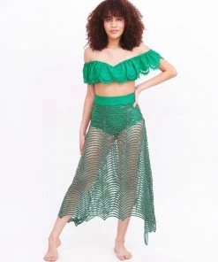 MOS Emerald Sequin Webbed Skirt Bottoms 23 MOS Emerald Sequin Webbed Skirt Bottoms
