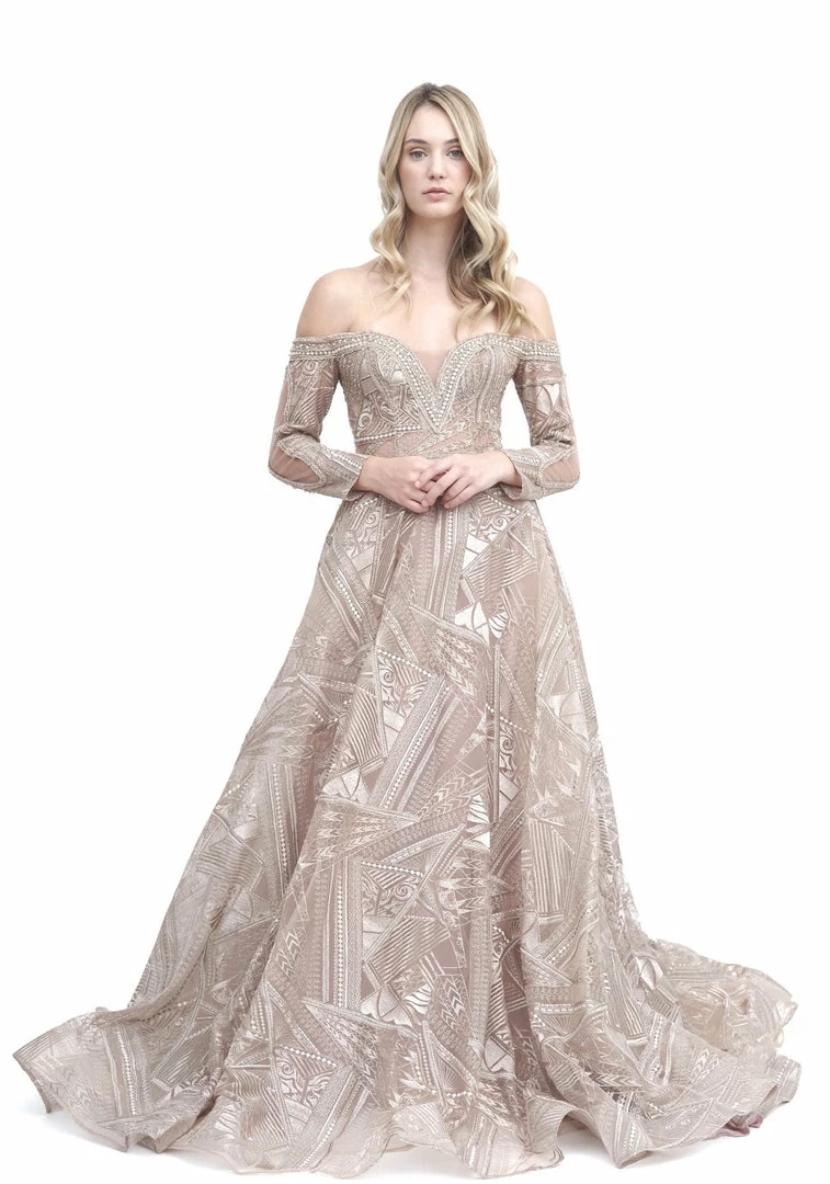 Hermz Dresses Off The Shoulder Long Sleeve Gown 6 Hermz Dresses Off The Shoulder Long Sleeve Gown