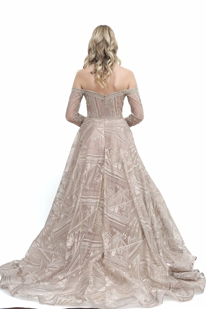 Hermz Dresses Off The Shoulder Long Sleeve Gown 8 Hermz Dresses Off The Shoulder Long Sleeve Gown