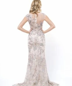 Hermz Dresses Beaded Gown With Removable Tulle Skirt