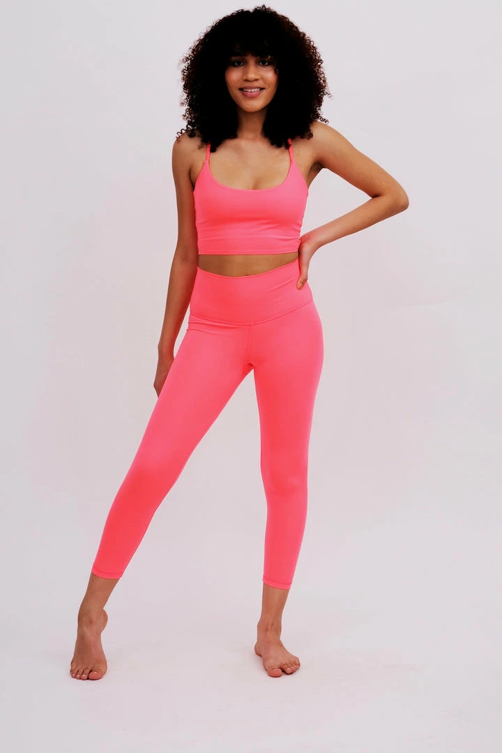 Glyder Hot Coral Sports Bra Activewear 6 Glyder Hot Coral Sports Bra Activewear