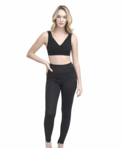 Blanc Noir Black Yoga Pants With Pockets Activewear 11 Blanc Noir Black Yoga Pants With Pockets Activewear