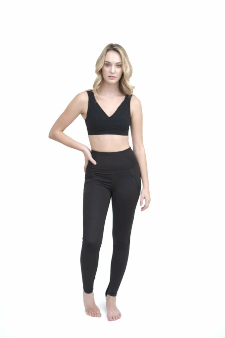 Blanc Noir Black Yoga Pants With Pockets Activewear 5 Blanc Noir Black Yoga Pants With Pockets Activewear
