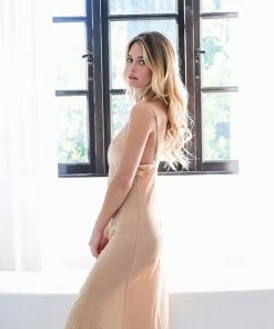 Beachy Side Dresses Swan Long Slip Dress