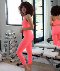 Glyder Hot Coral Yoga Bottoms