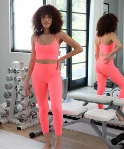 Glyder Hot Coral Sports Bra Activewear