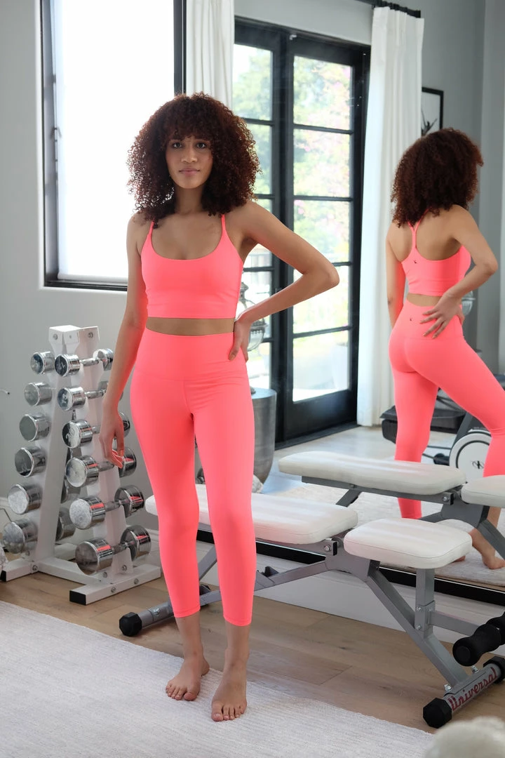 Glyder Hot Coral Sports Bra Activewear 3 Glyder Hot Coral Sports Bra Activewear