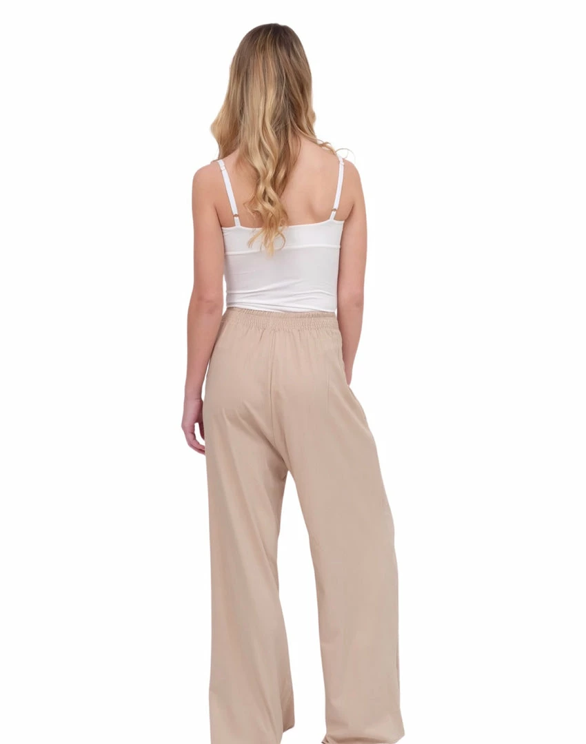 Capittana Beige Elka Wide Leg Pant Bottoms 9 Capittana Beige Elka Wide Leg Pant Bottoms