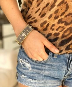 Be-Je Designs Accessories Black & Gold Eye Bracelet