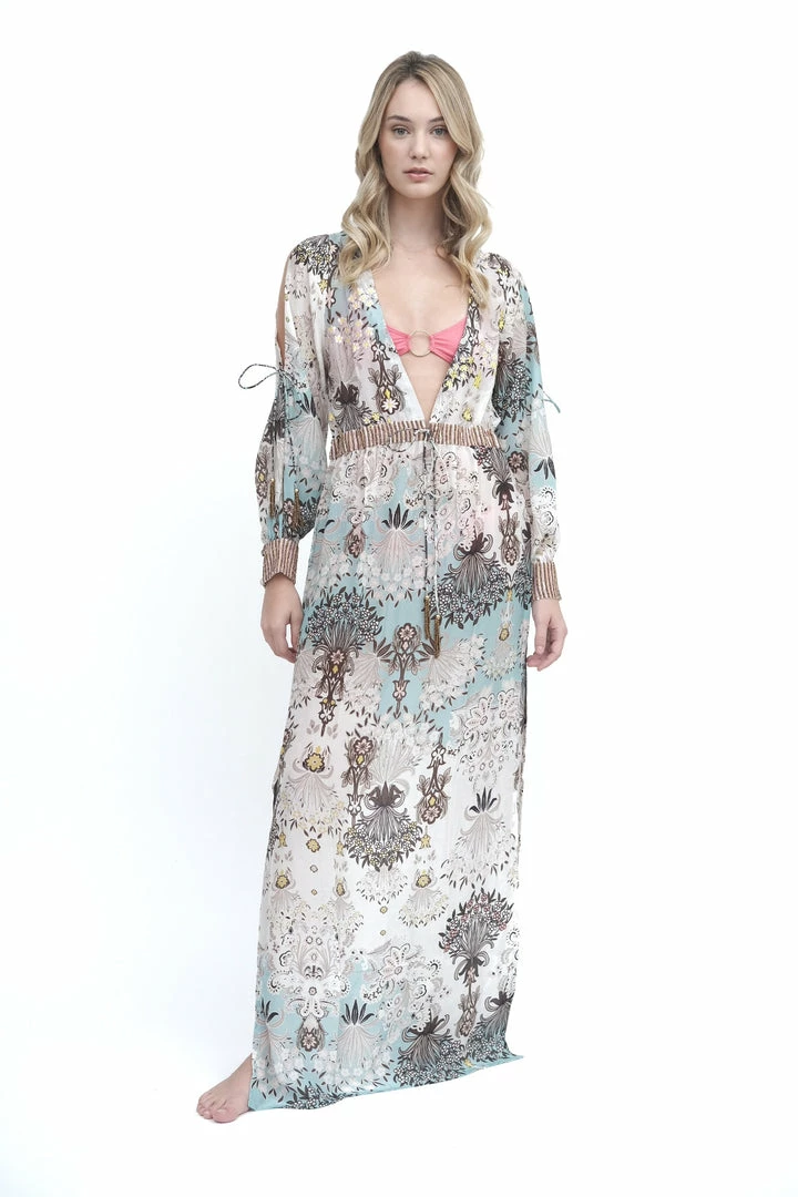 Dresses Taj Floral Maxi Dress Cover Up 8 Dresses Taj Floral Maxi Dress Cover Up