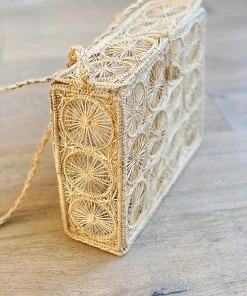 Guadalupe LLC Accessories Woven Straw Picnic Bag