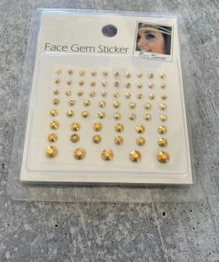 Western Fashion Inc Accessories Gold Face Gems