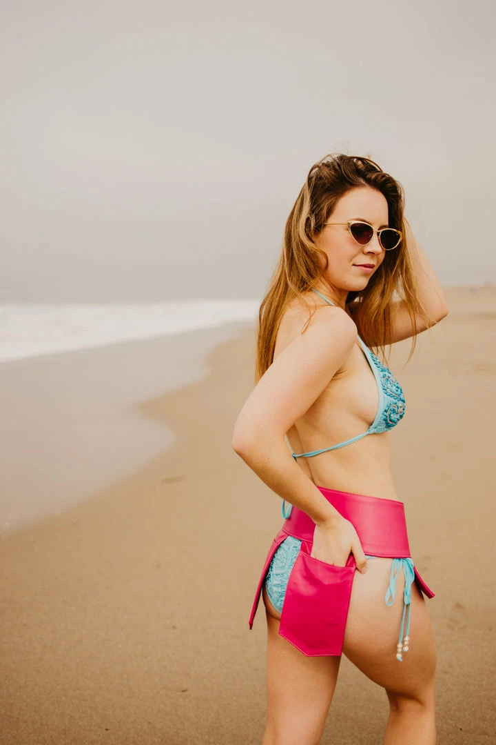 Alexa Stone Pink Jaqui Leather Belt 6 Alexa Stone Pink Jaqui Leather Belt