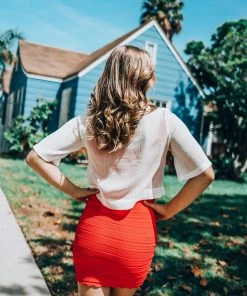 EastNWest Label Star Mesh T-Shirt White