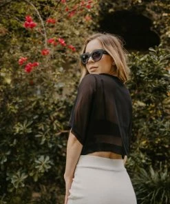 EastNWest Label Tops Star Mesh T-Shirt Black 13 EastNWest Label Tops Star Mesh T-Shirt Black