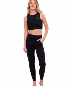 Glyder Black Laser Cut Sports Bra Activewear 15 Glyder Black Laser Cut Sports Bra Activewear
