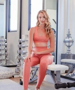 Glyder Coral Gloss Sports Bra Activewear