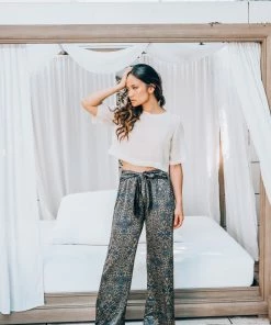 EastNWest Label Beige Sheer Crop Top