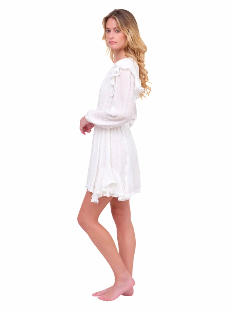 Dress Forum Ivory Pom Pom Dress With Ruffles 9 Dress Forum Ivory Pom Pom Dress With Ruffles