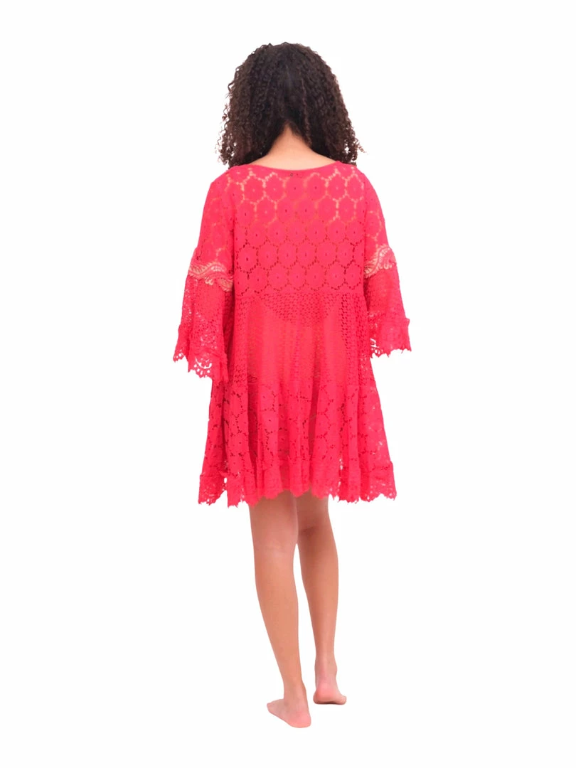 Pho Dresses Red Lace Coverup Dress 9 Pho Dresses Red Lace Coverup Dress