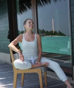 Glyder Tops Oatmeal Ribbed Lounge Tank Top