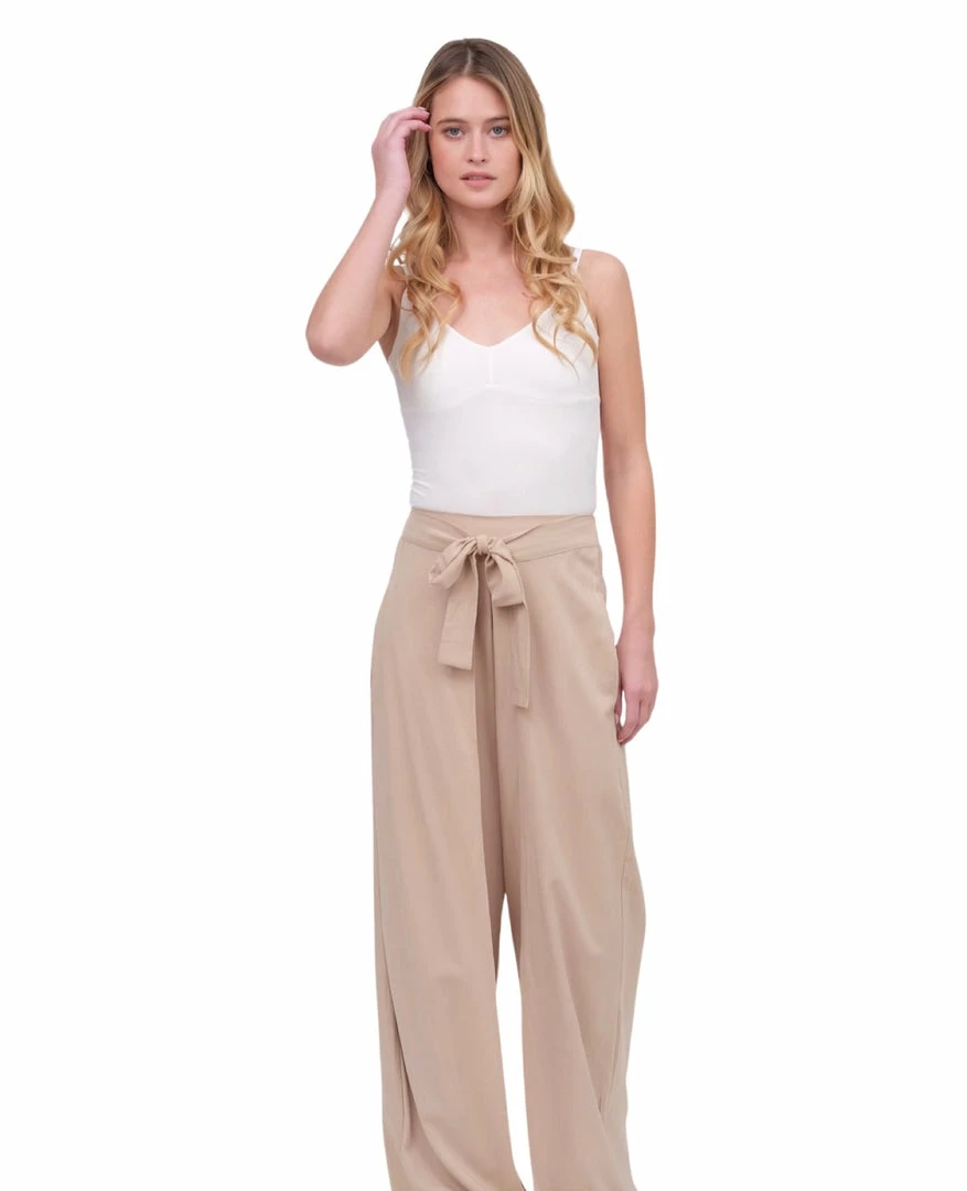 Capittana Beige Elka Wide Leg Pant Bottoms 5 Capittana Beige Elka Wide Leg Pant Bottoms