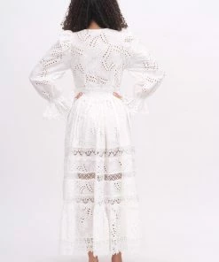 Waimari Dresses Button Up White Lace Maxi Dress 17 Waimari Dresses Button Up White Lace Maxi Dress