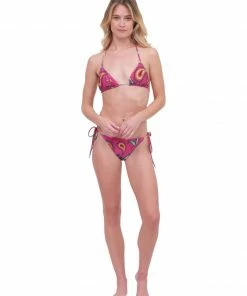 Triya Pink Paisley Bikini Top