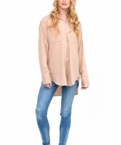 Stillwater Taupe Long Sleeve Button Up Tops 20 Stillwater Taupe Long Sleeve Button Up Tops