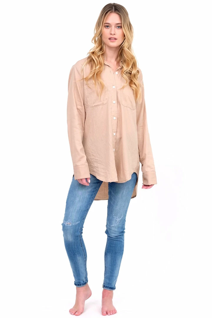 Stillwater Taupe Long Sleeve Button Up Tops 9 Stillwater Taupe Long Sleeve Button Up Tops
