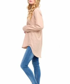 Stillwater Taupe Long Sleeve Button Up Tops 24 Stillwater Taupe Long Sleeve Button Up Tops