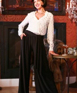 Jet Set Diaries Bottoms Black Sash Pants