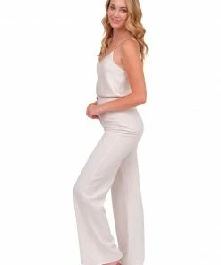 Beautiful Creature Ivory Satin Cami Basics