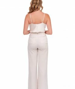 Beautiful Creature Ivory Satin Cami Basics