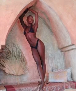 VDM Black Reversible Ribbed Bikini Bottoms Swim 15 VDM Black Reversible Ribbed Bikini Bottoms Swim