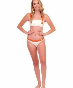 Same Cream Bandeau With Rust Straps Tops 12 Same Cream Bandeau With Rust Straps Tops